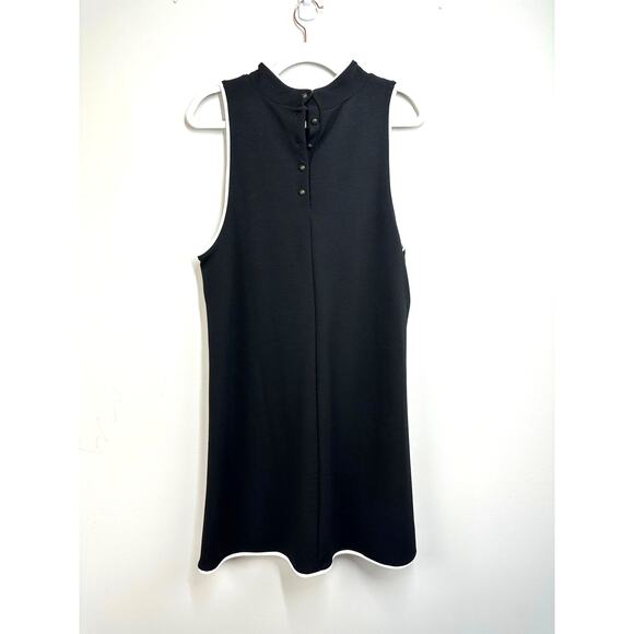 Anthropologie Maeve Sleeveless Mock-Neck Mini Shirt Dress Gogo 70's Size XL - Picture 7 of 15